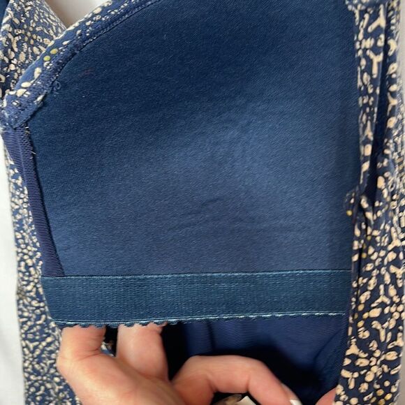 Bond-Eye Australia Nip Tuck Tummy Control Navy/Gold Bathing Suit. Size 12. - Picture 7 of 13